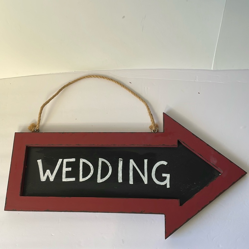 Wedding Direction Sign Rustic